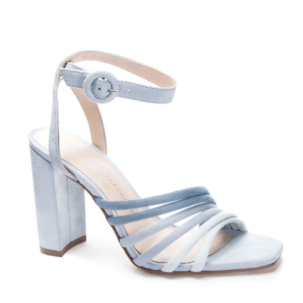 Jonah Block Heel in Blue Ombré